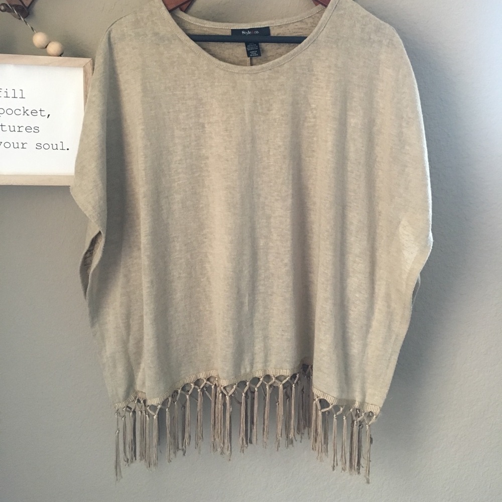 Women’s Style and Co. Fringe Shirt